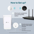 Tplink Onemesh Ac1200 Mesh Wi-Fi Range Extender Re300