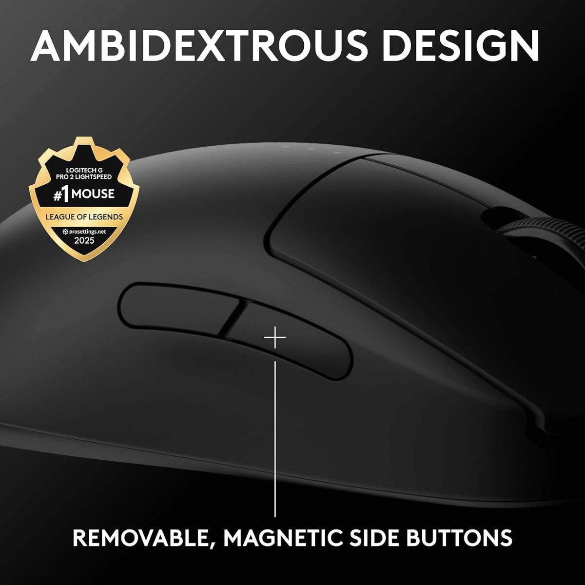 Logitech G PRO 2 LIGHTSPEED Gaming Mouse — Black