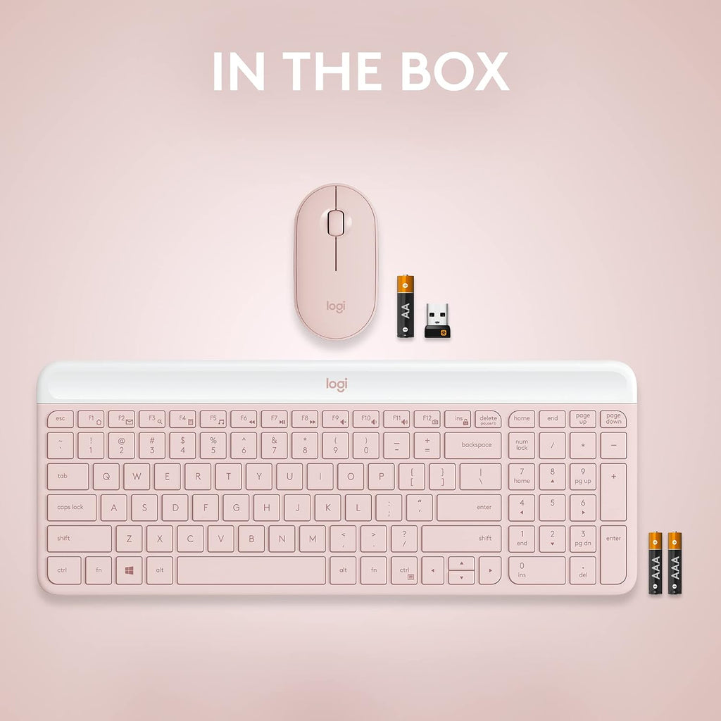Logitech MK470 Keyboard and Mouse Combo — Rose