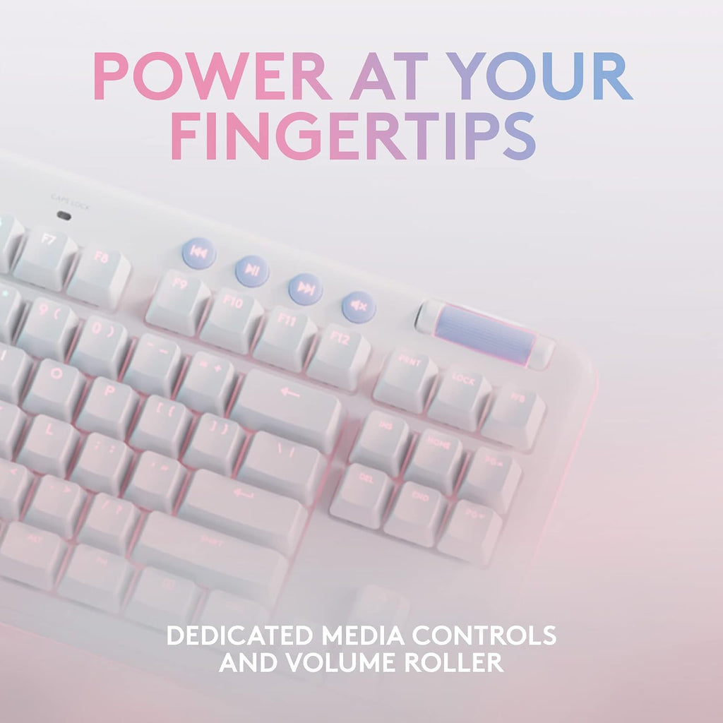 Logitech G715 Wireless Gaming Keyboard — White Mist