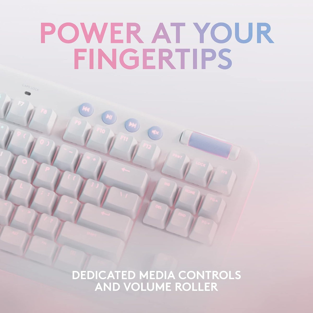 Logitech G715 Wireless Gaming Keyboard — White Mist