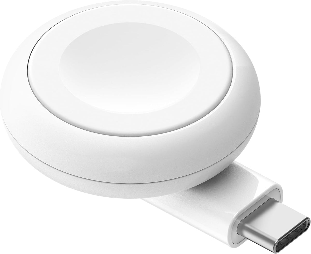 Belkin BoostCharge Portable USB-C Apple Watch Charger - MFi-Certified USB-C Charger for Apple Watch Series 9, Series 8, Series 7, Ultra, & More - Compatible w/MacBook, iPhone 15, & More - White