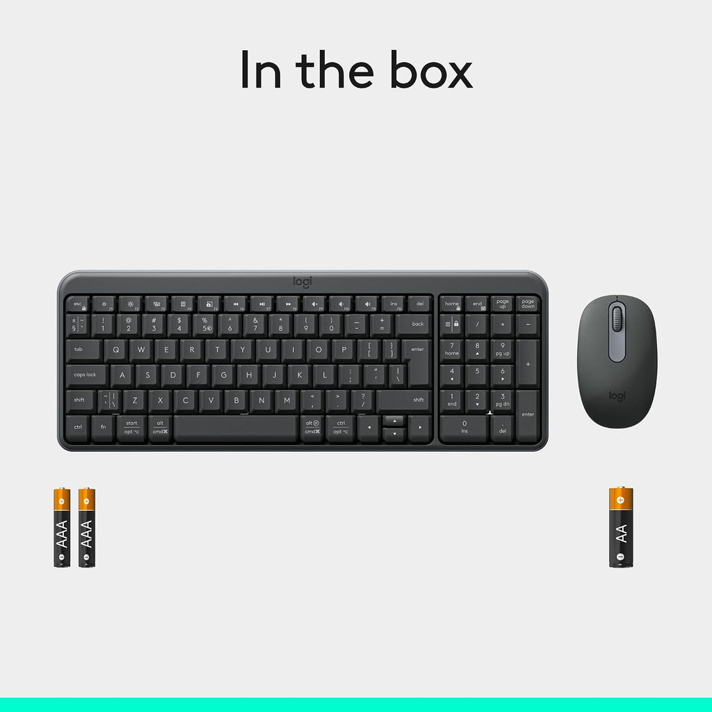 Logitech MK250 Keyboard and Mouse Combo — Graphite