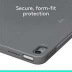 Logitech Combo Touch Keyboard Case for iPad Air 11-inch M2 / M3 and Air 5th Gen — Oxford Grey