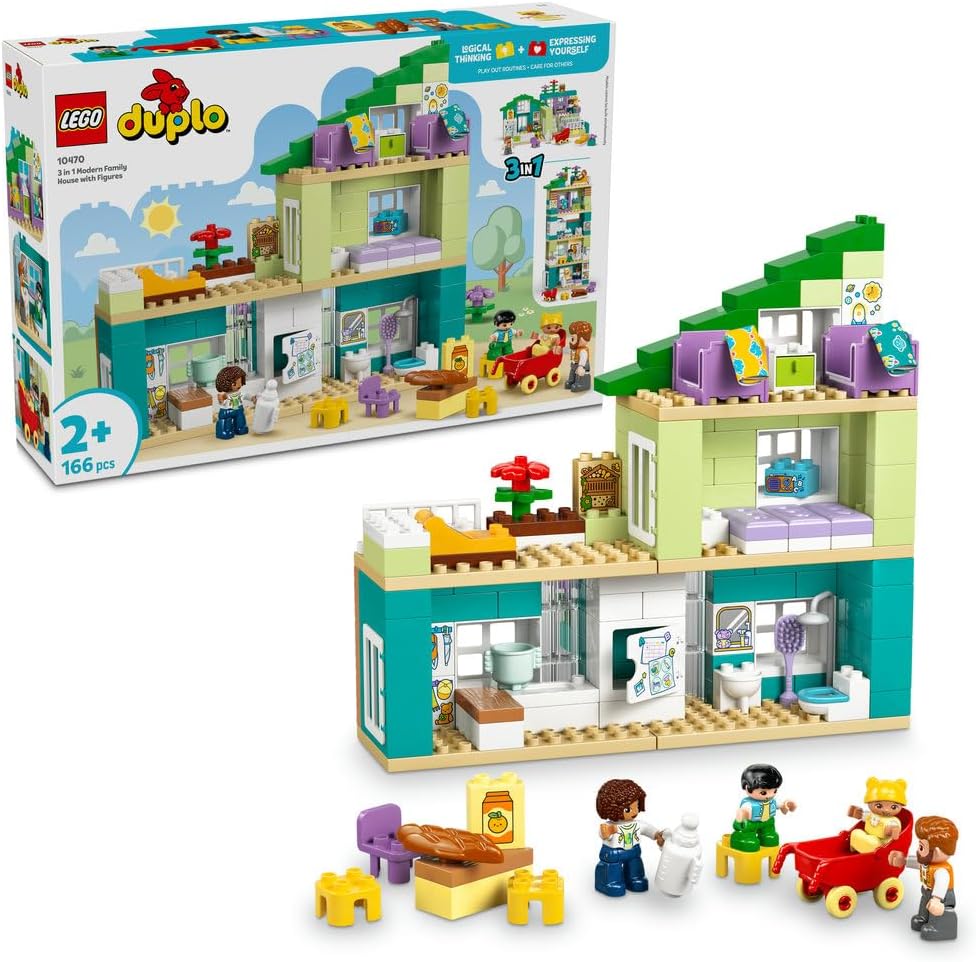 LEGO DUPLO 3 in 1 Modern Family House with Figures 10470 — image 1