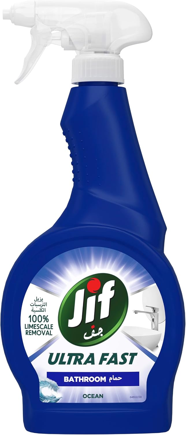 JIF Ultra Fast Cleaner Spray, for Bathroom, 100% soap & limescale removal, 500ml — additional product view 3
