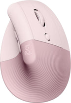Logitech Lift Vertical Wireless Mouse — Rose