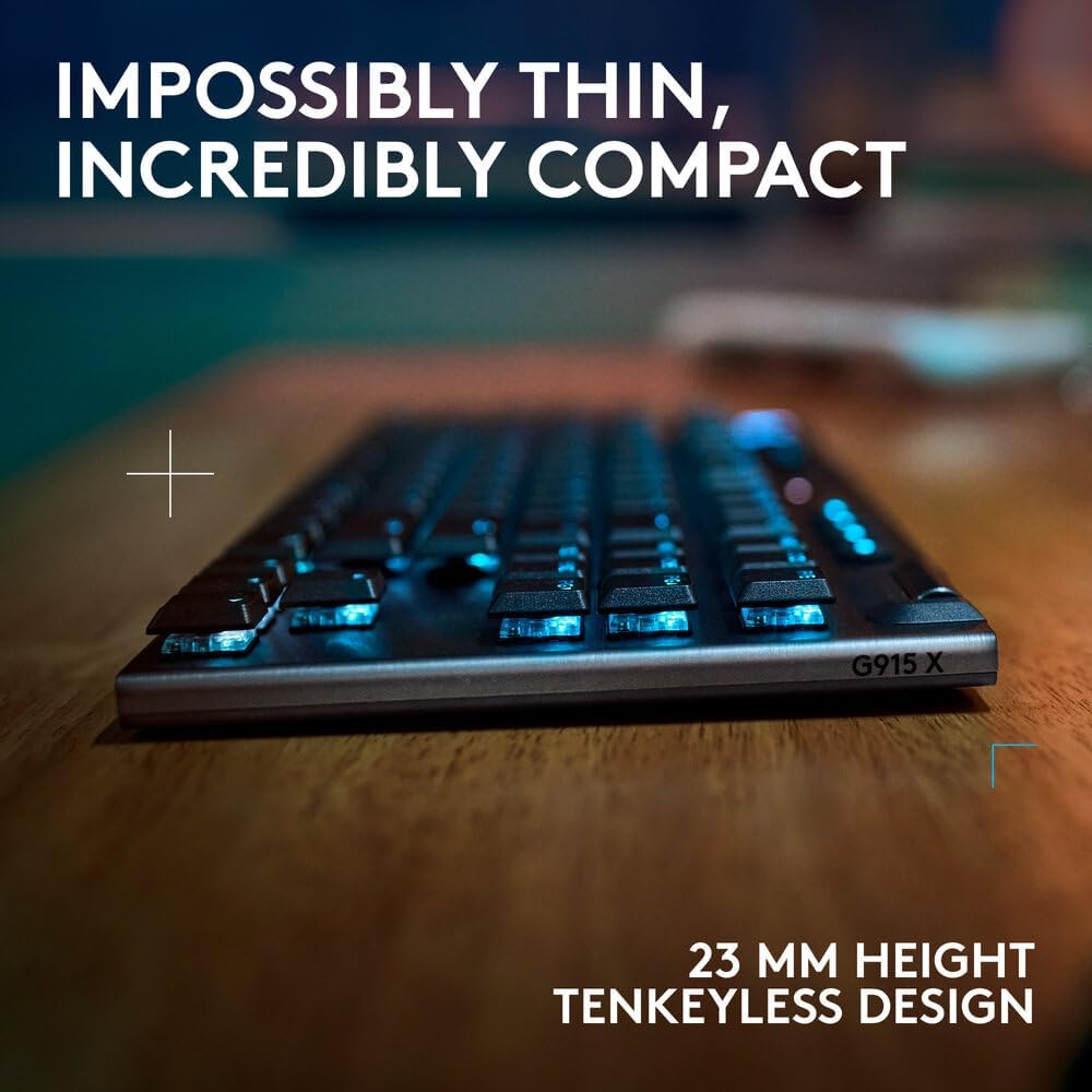 Logitech G915 X TKL Wireless Gaming Keyboard — Black