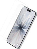 Belkin ScreenForce TemperedGlass iPhone 16 Pro Screen Protector, crystal clear, scratch-resistant tempered glass, bubble-free application, full screen coverage for iPhone 16 Pro, 2-pack