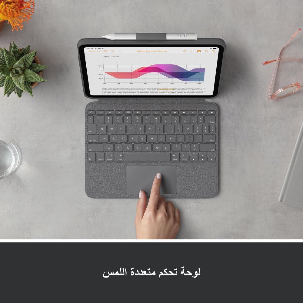 Logitech Combo Touch Keyboard Case for iPad 10th Gen — Grey