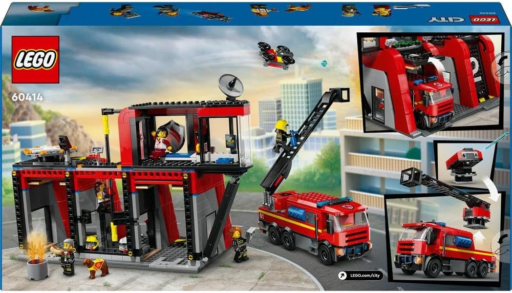 LEGO City Fire Station with Fire Engine 60414