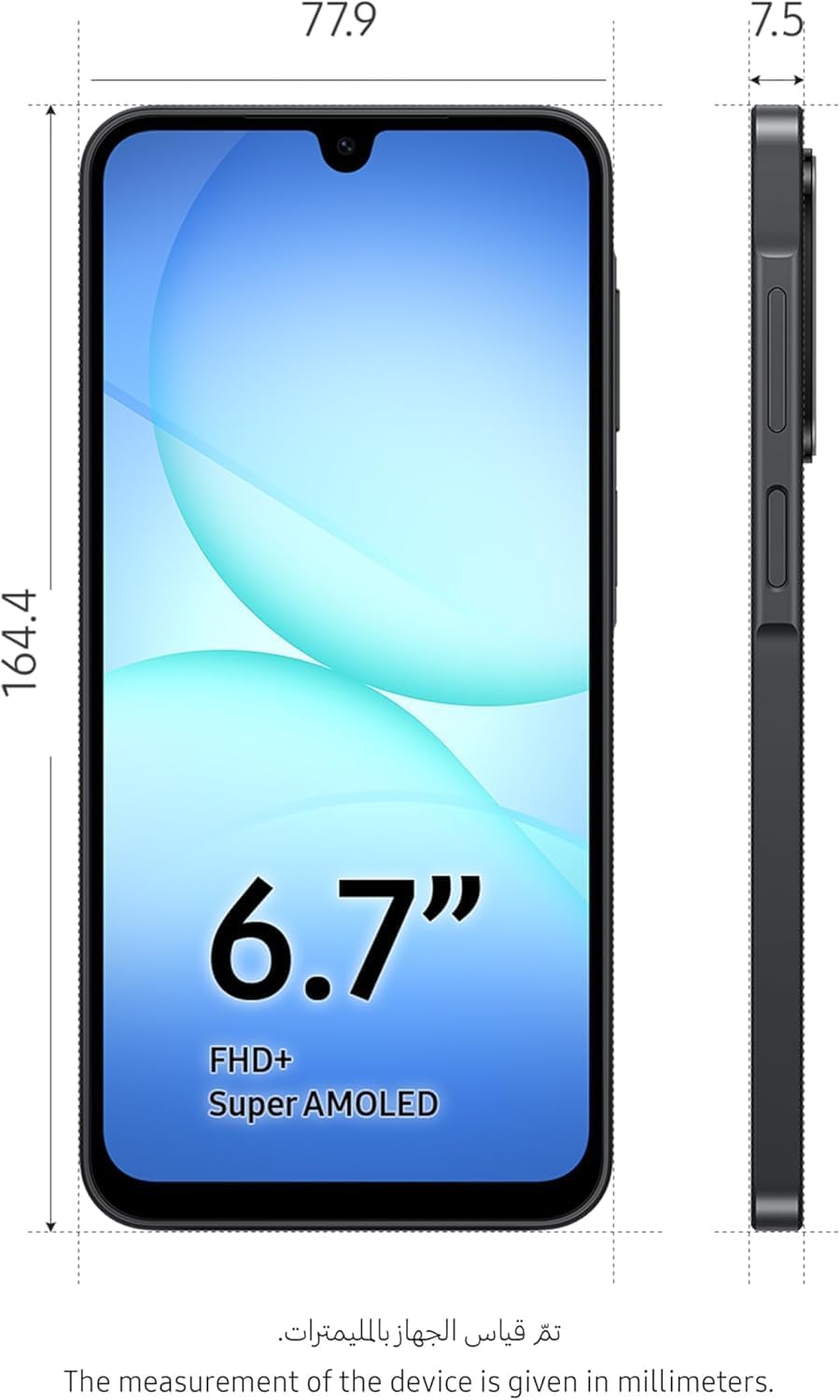 Samsung Galaxy A17 5G AI Smartphone, AI Phone with Android, Slim 7.5mm Bezel, 50MP Camera, 256GB Storage, 8GB RAM, 5,000mAh Battery - International Version