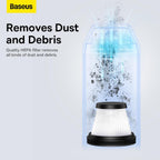 Baseus A3lite Car vacuum Cleaner Detachable and Washable Filter Pack of 2 (Black) — Black