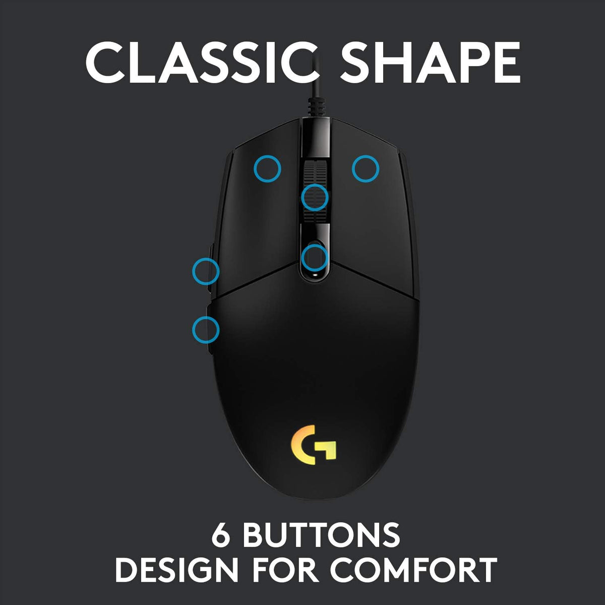 Logitech G102 LIGHTSYNC Gaming Mouse — Black