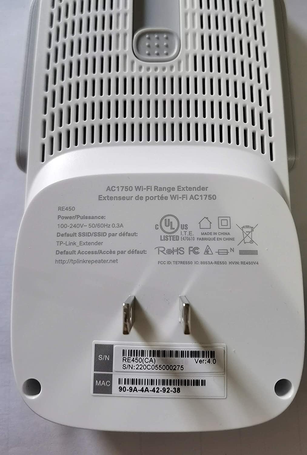 TP-Link AC1750 WiFi Range Extender with High Speed Mode and Intelligent Signal Indicator (RE450)