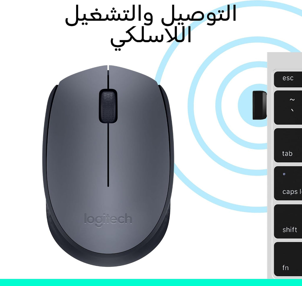 Logitech M170 Wireless Mouse — Grey