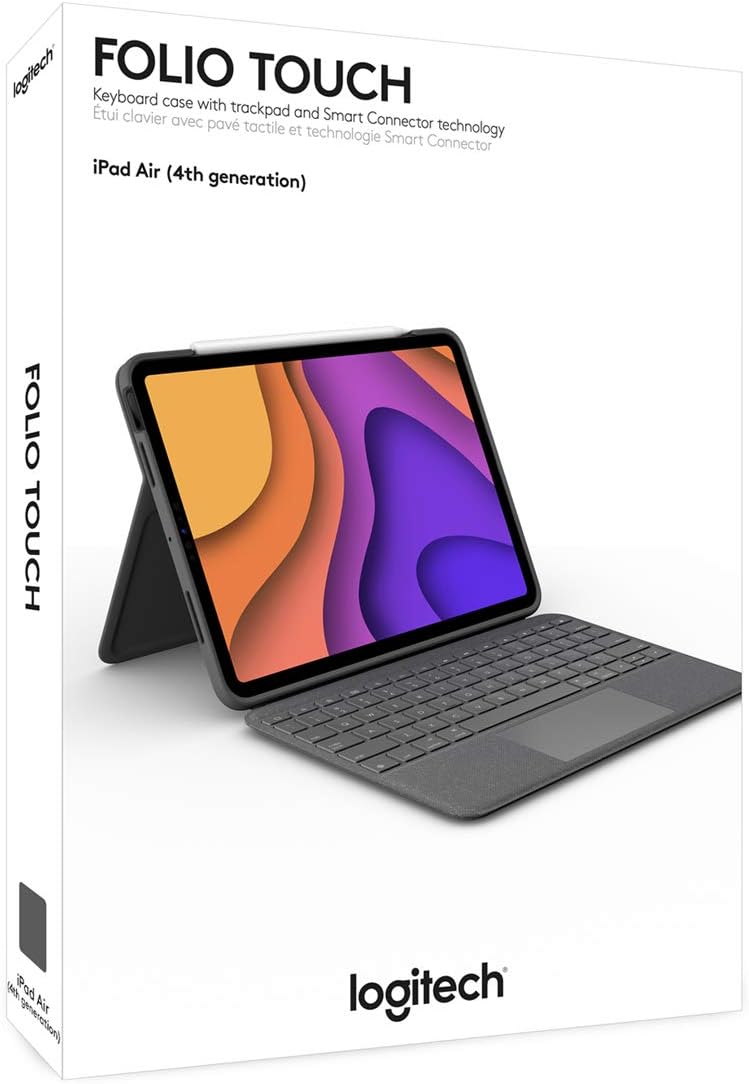 Logitech Folio Touch Keyboard Case for iPad Air 4th / 5th Gen — Black