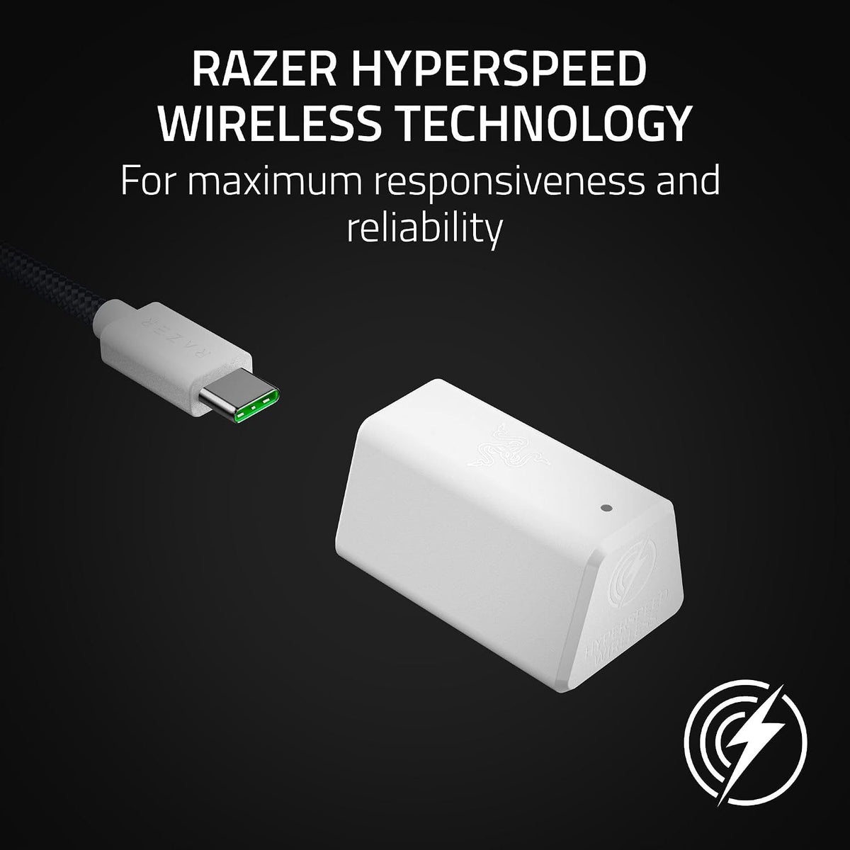 Razer BlackShark V2 HyperSpeed Wireless Esports Gaming Headset — White — product image 5