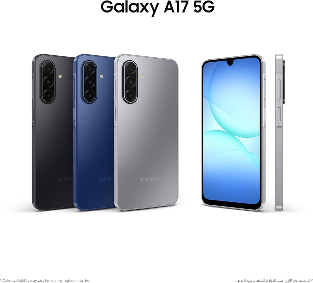 Samsung Galaxy A17 5G AI Smartphone, AI Phone with Android, Slim 7.5mm Bezel, 50 MP Camera, 256 GB Memory, 8 GB RAM, 5,000 mAh Battery, Gray - International Version