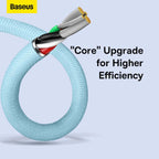 Baseus Crystal Shine USB-A to Lightning Cable 2.4A — 1.2m — Sky Blue