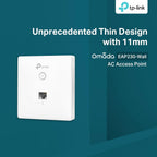 TP-Link EAP230-Wall, Omada AC1200 Wireless MU-MIMO+Dual-Band Gigabit Wall-Plate Access Point,802.3af/802.3at, Easily Wall Mount, Free EAP Controller Software