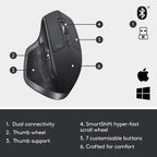 Logitech MX Master 2S Wireless Mouse — Graphite