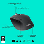Logitech M720 Wireless Mouse — Graphite
