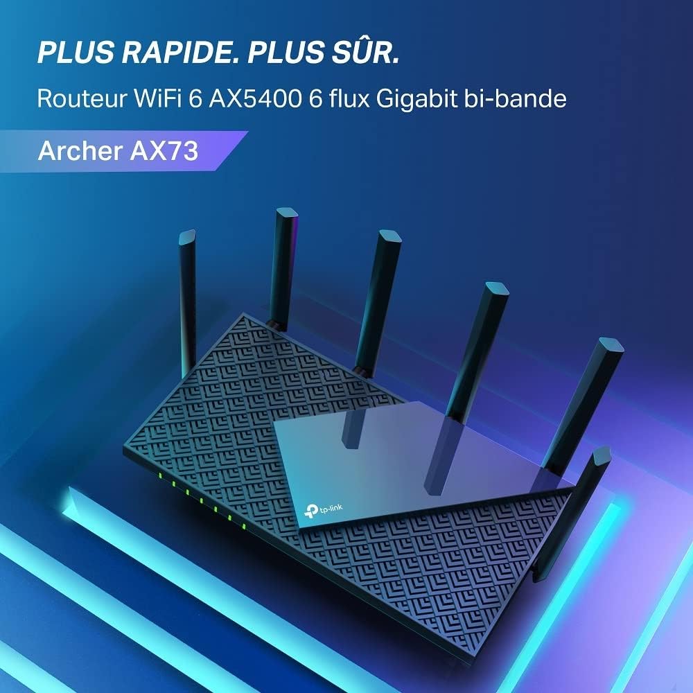 TP-Link AX5400 WiFi 6 Dual Band Gigabit Wireless Internet Router, High-Speed AX Router for Streaming, Long Range Coverage - Archer AX73