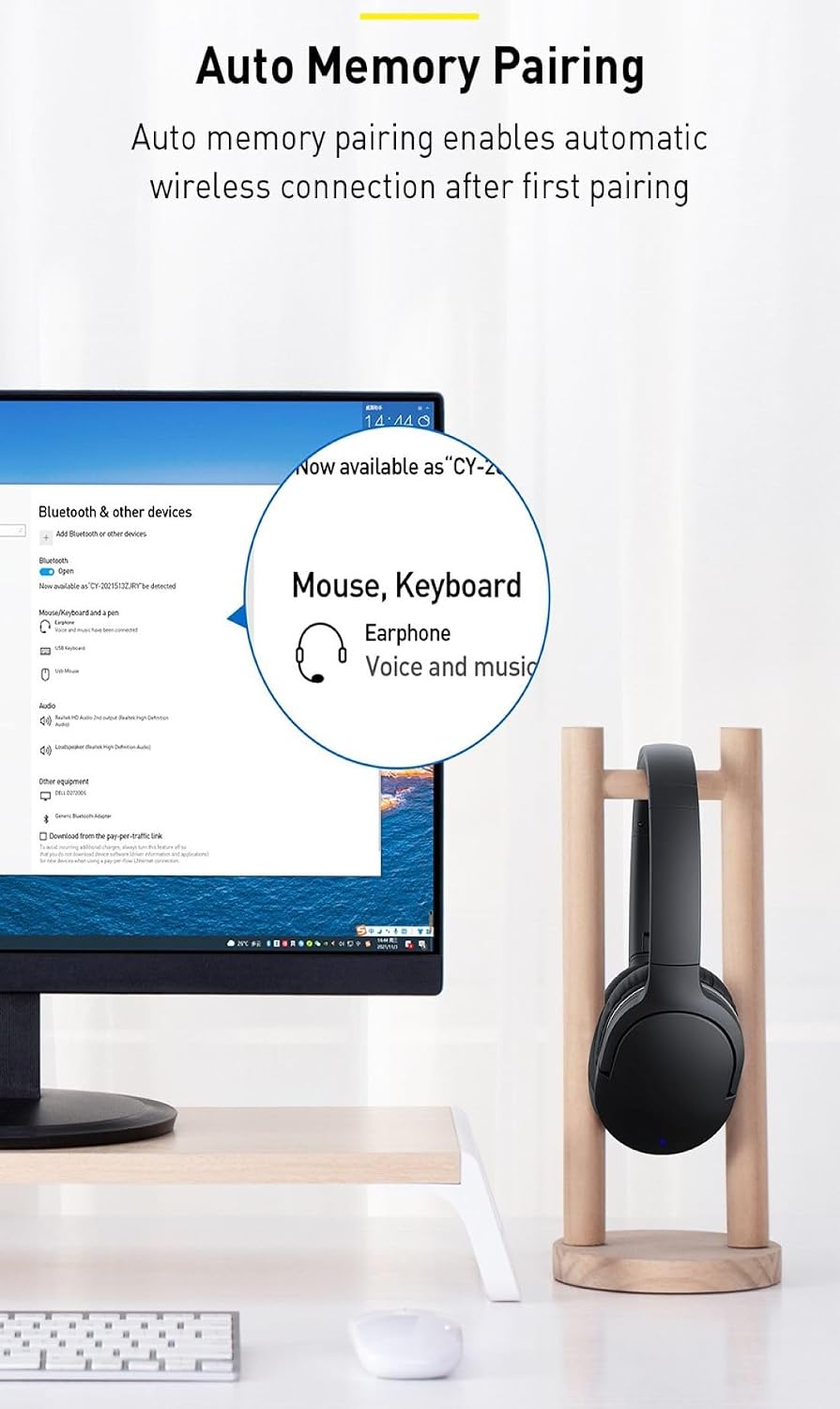 Baseus ZJBA000001 Mini USB Bluetooth V5.0 Wireless Adapter Black — Black