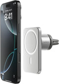 Belkin MagSafe Car Vent Mount PRO for iPhone 12, 12 Pro, 12 Pro Max, 12 Mini Keeps All iPhone 12 Models Magnetically Mounted While You Drive, Silver, WIC002, WIC002btGR