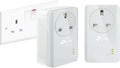 TP-Link TL-PA4010PKIT Passthrough Powerline Adapter Starter Kit, No Configuration Required, UK Plug, Pack of 2