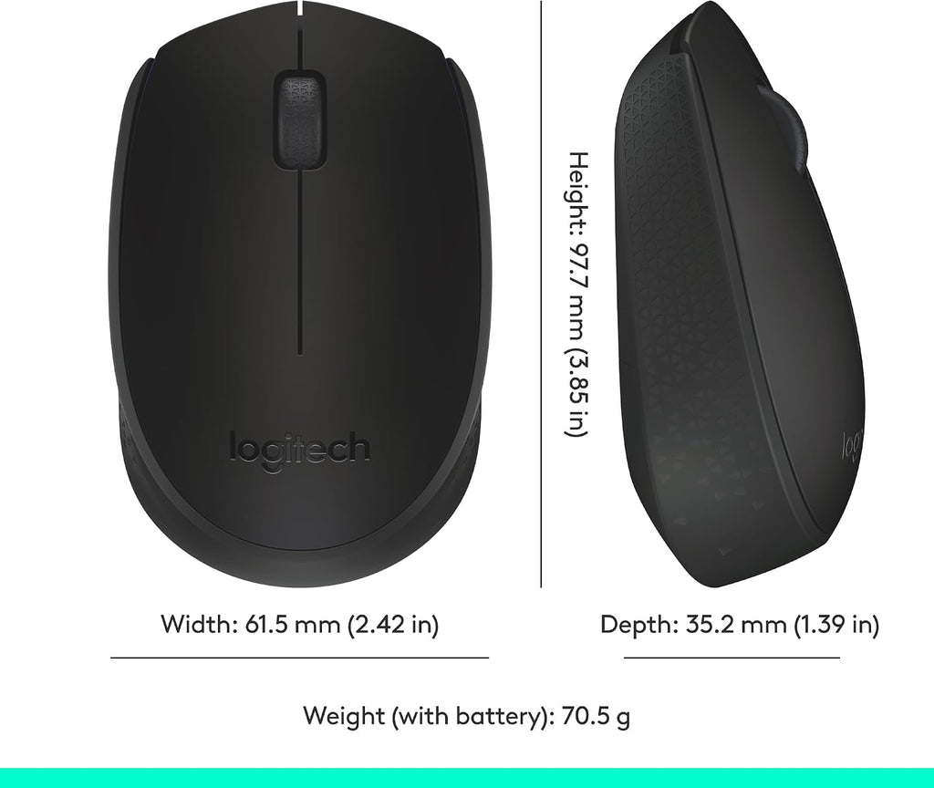 Logitech M171 Wireless Mouse — Black