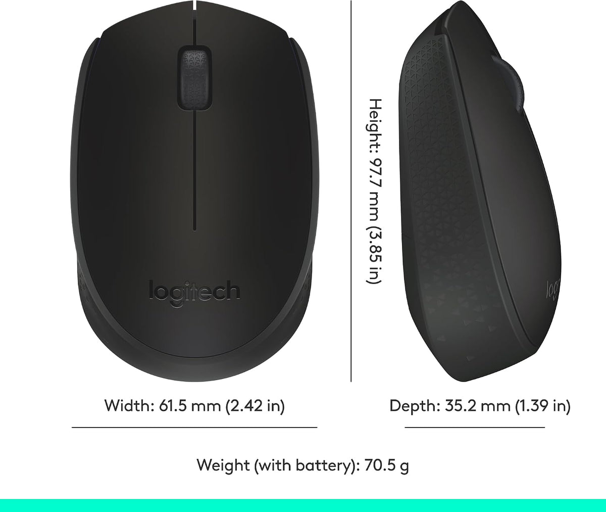 Logitech M171 Wireless Mouse — Black