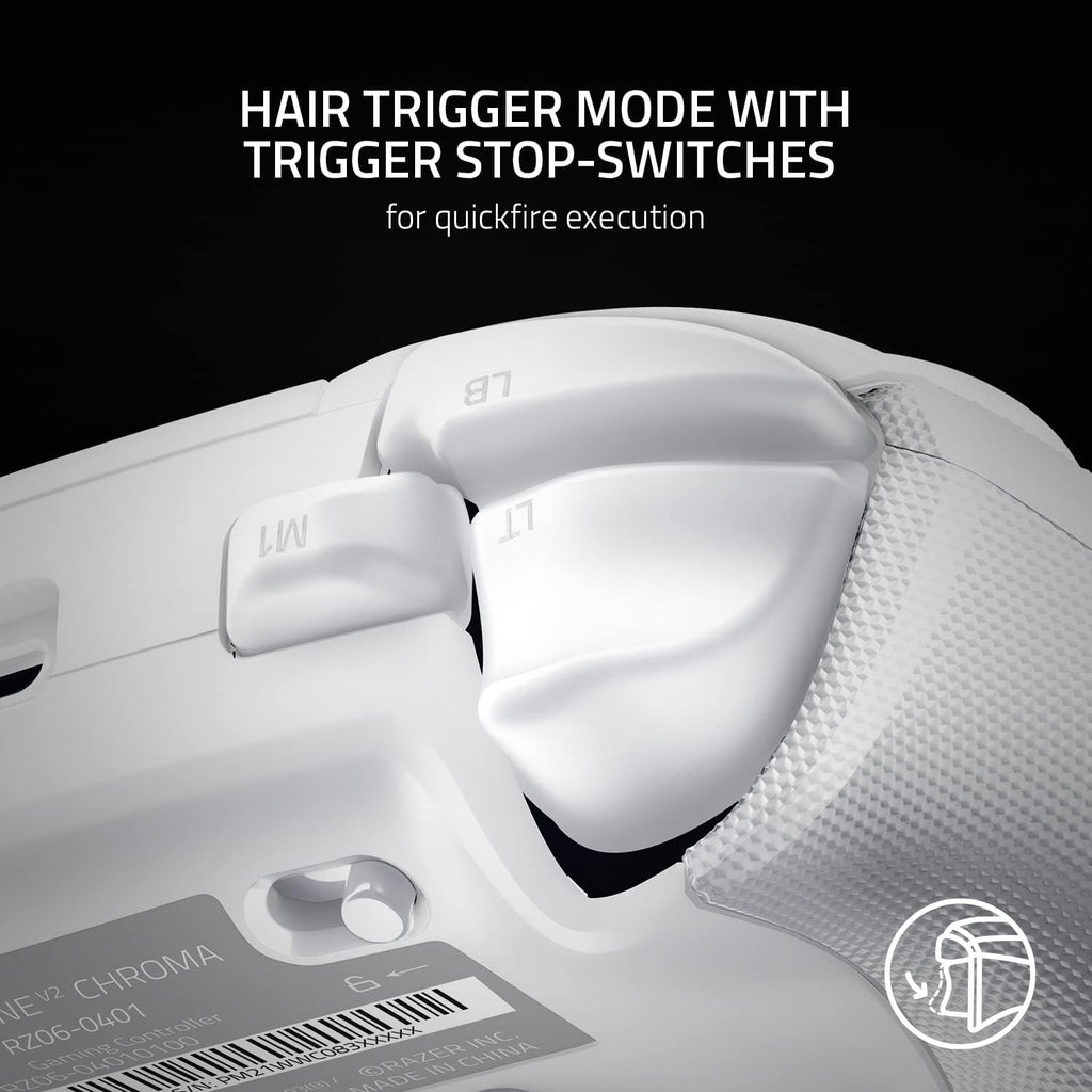 Razer Wolverine V2 Chroma Wired Gaming Pro Controller for Xbox Series X|S, Xbox One, PC — White — product image 6