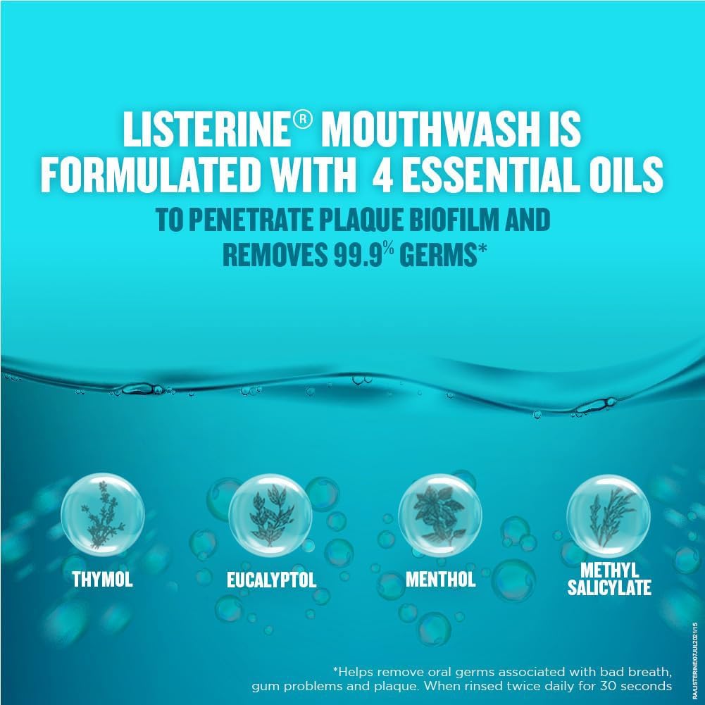 Listerine Cool Mint Mouthwash, 500 ml, 2-Pack — additional product view 5