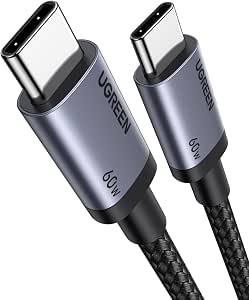 UGREEN USB C Cable 1M, 60W for iPhone 17/16, Samsung S26 Ultra, MacBook