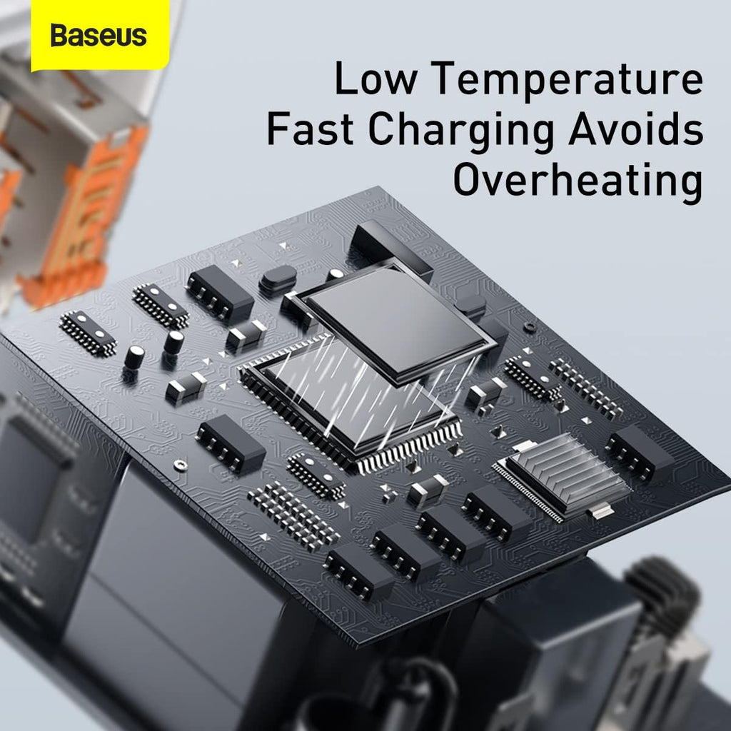 Baseus 30W Quick Charger 2U C, White, EU Plug — White