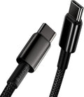 Baseus USB C Cable, Baseus 100W PD 5A QC 4.0 Fast Charging to Zinc Alloy Nylon Braided Type Data Cable — 3.3FT — Black