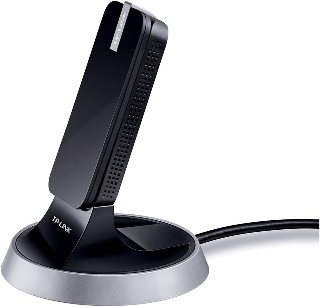 TP-Link AC1900 High Gain Wireless Dual Band USB Adapter for PC, Desktop, Laptop and Tablet (Supports Windows XP/7/8/8.1/10/11, OS X (10.9–10.13), Beamforming Technology, WPS Button) (Archer T9UH)