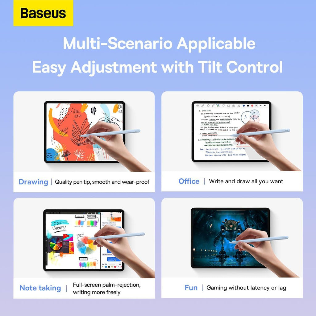 Baseus Smooth Writing Wireless-Charging Stylus for iPad — Blue