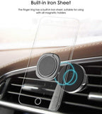 Baseus Cell Phone Ring Holder Stand Phone Ring Holder 360° Degree Rotation Finger Ring Kickstand — Gold