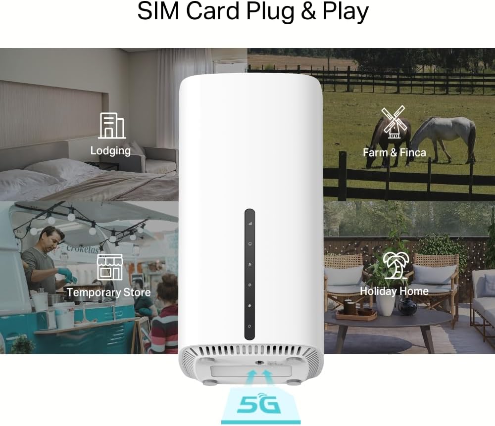 TP-Link Archer NX600 Router 5G Wi-Fi 6 AX3600Mbps Dual Band, WAN/LAN Port 2.5G + 2×Gigabit LAN Ports, Plug & Play, 4K QAM, 8×5G/LTE, 2×WiFi Internal Antenna, EasyMesh, HomeShield