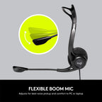 Logitech 960 USB Headset — Black