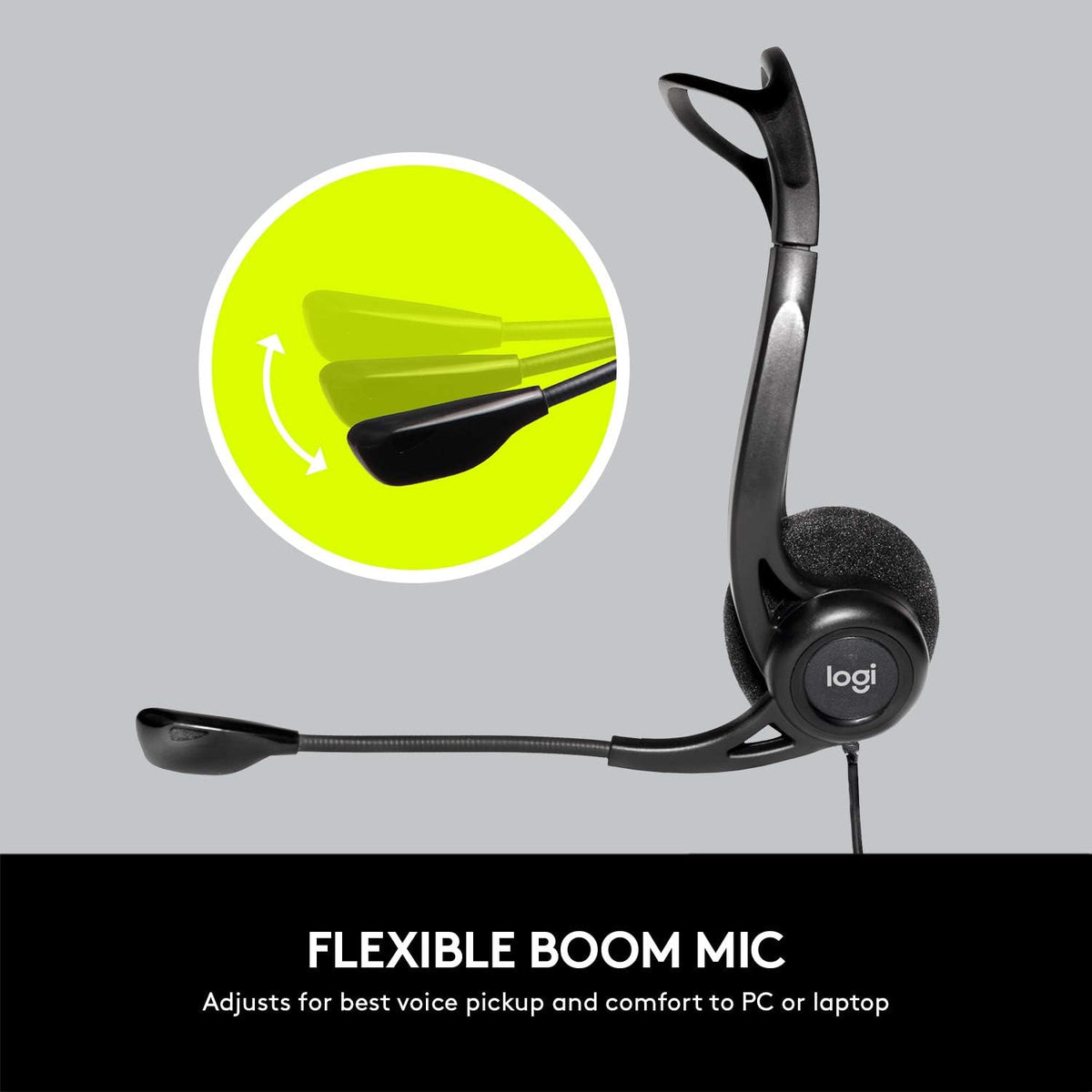 Logitech 960 USB Headset — Black
