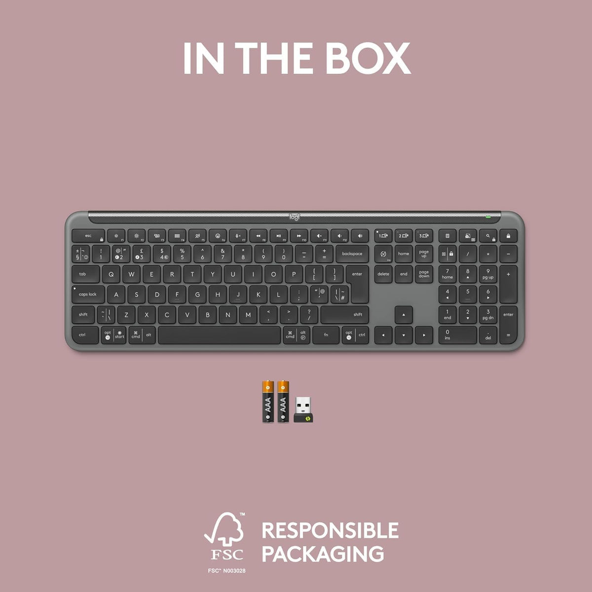 Logitech K950 Keyboard — Graphite