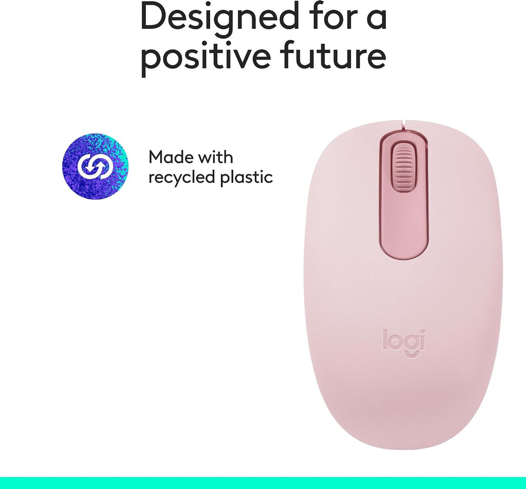 Logitech M196 Wireless Mouse — Rose