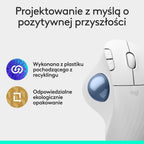Logitech ERGO M575S Wireless Mouse — Off White