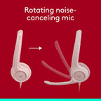 Logitech H390 Headset — Rose
