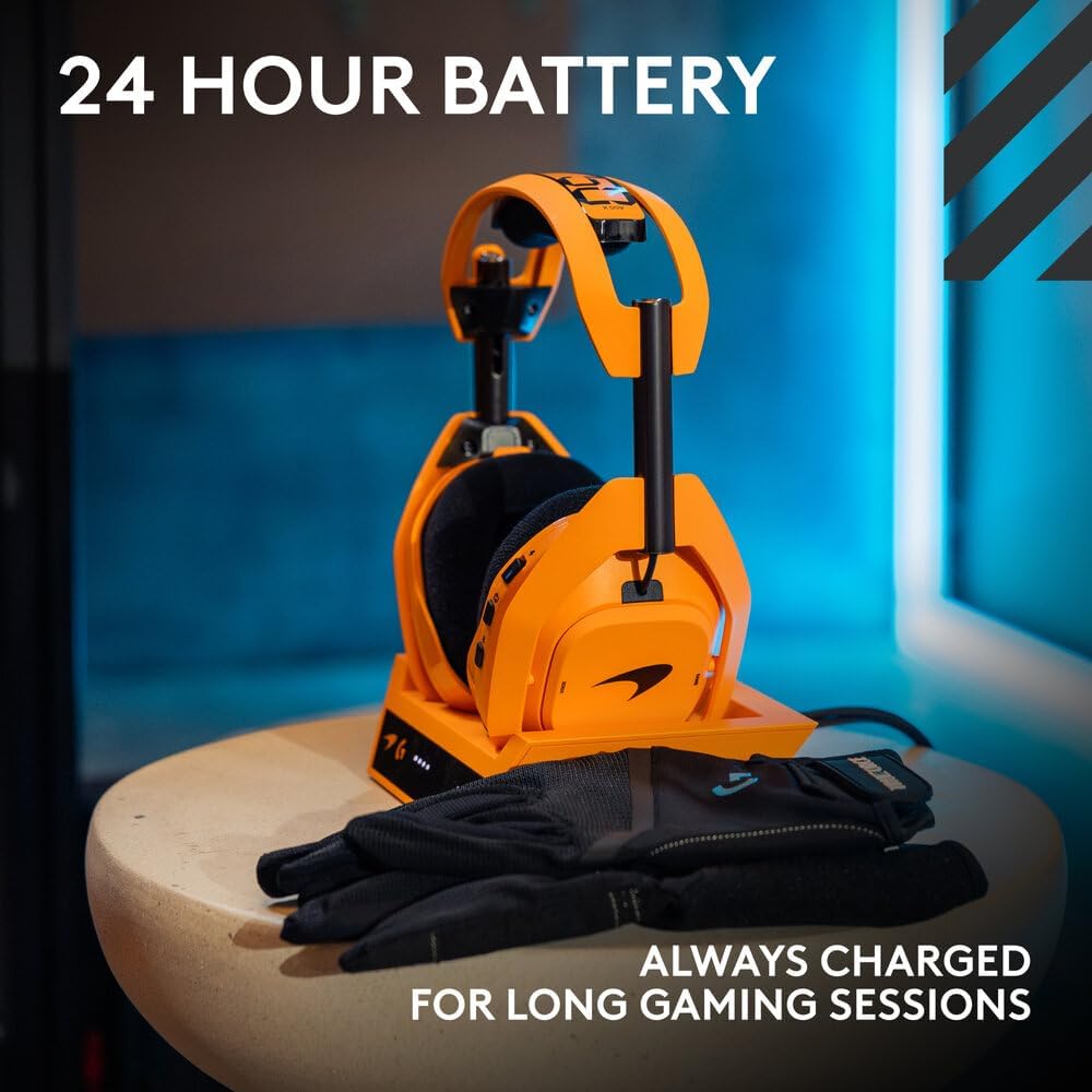 Logitech G ASTRO A50 X McLaren Edition Gaming Headset — Papaya