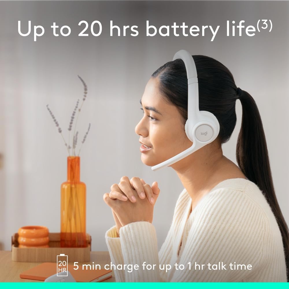 Logitech Zone 300 Headset — Off White